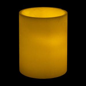 7x10 Ivory Round LED Flameless Pillar Candles