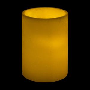 7x11 Ivory Round LED Flameless Pillar Candles
