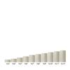7x11 Ivory Round LED Flameless Pillar Candles