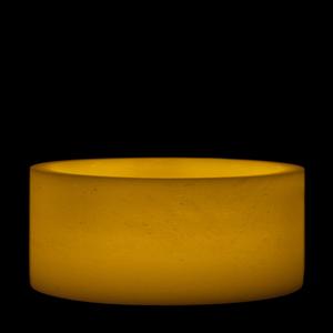 8x4 Ivory Round LED Extra Large Flameless Pillar Candles
