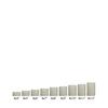 8x4 Ivory Round LED Extra Large Flameless Pillar Candles