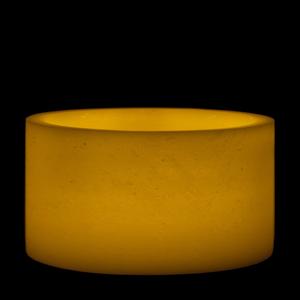 8x5 Ivory Round LED Extra Large Flameless Pillar Candles