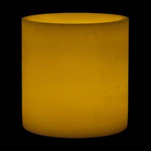 8x9 Ivory Round LED Extra Large Flameless Pillar Candles