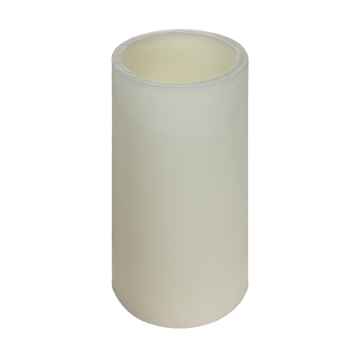 Large (17cm) LED Cream / Ivory Wick Pillar Wax Candle Battery