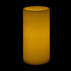 8x17 Ivory Round LED Extra Large Flameless Pillar Candles