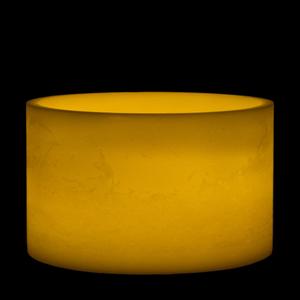 10x7 Ivory Round LED Flameless Extra Large Pillar Candles