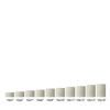 10x17 Ivory Round LED Flameless Extra Large Pillar Candles
