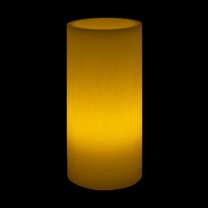 10x22 Ivory Round LED Flameless Extra Large Pillar Candles