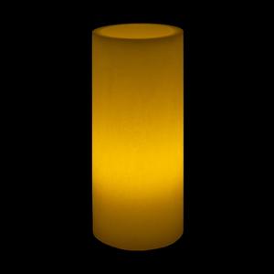 10x23 Ivory Round LED Flameless Extra Large Pillar Candles