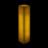 3x3x10 LED Flameless Square Pillar Candles Ivory