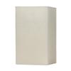 4x4x7 LED Flameless Square Pillar Candle Ivory