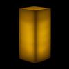 4x4x7 LED Flameless Square Pillar Candle Ivory