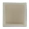 5x5x3 Square Flameless Large Pillar Candles Ivory
