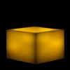 5x5x3 Square Flameless Large Pillar Candles Ivory