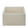 5x5x4 Square Flameless Large Pillar Candles Ivory