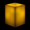 5x5x6 Square Flameless Large Pillar Candles Ivory