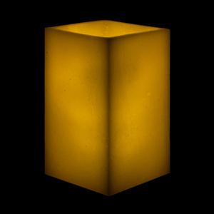 5x5x7 Square Flameless Large Pillar Candles Ivory