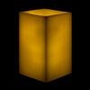 5x5x7 Square Flameless Large Pillar Candles Ivory