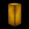 5x5x9 Square Flameless Large Pillar Candles Ivory