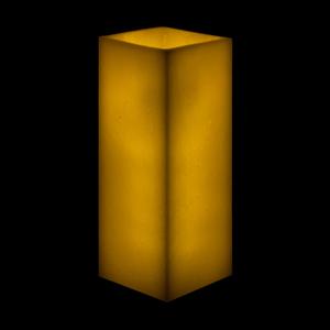 5x5x10 Square Flameless Large Pillar Candles Ivory