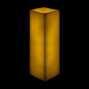 5x5x12 Square Flameless Large Pillar Candles Ivory