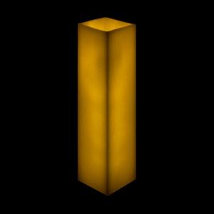 5x5x15 Square Flameless Large Pillar Candles Ivory