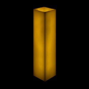 5x5x16 Square Flameless Large Pillar Candles Ivory