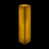 5x5x16 Square Flameless Large Pillar Candles Ivory