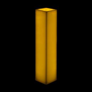 5x5x17 Square Flameless Large Pillar Candles Ivory