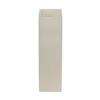 5x5x17 Square Flameless Large Pillar Candles Ivory
