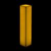 5x5x17 Square Flameless Large Pillar Candles Ivory