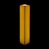 5x5x19 Square Flameless Large Pillar Candles Ivory