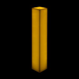 5x5x20 Square Flameless Large Pillar Candles Ivory