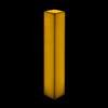 5x5x20 Square Flameless Large Pillar Candles Ivory