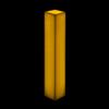 5x5x21 Square Flameless Large Pillar Candles Ivory