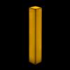 5x5x22 Square Flameless Large Pillar Candles Ivory