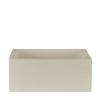 6x6x3 Flameless Large Square Pillar Candle Ivory