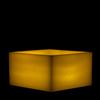 6x6x3 Flameless Large Square Pillar Candle Ivory