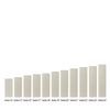 6x6x3 Flameless Large Square Pillar Candle Ivory