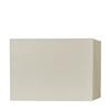 6x6x4 Flameless Large Square Pillar Candle Ivory