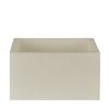 6x6x4 Flameless Large Square Pillar Candle Ivory