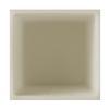 6x6x8 Flameless Large Square Pillar Candle Ivory
