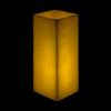 6x6x12 Flameless Large Square Pillar Candle Ivory
