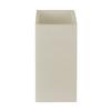 6x6x13 Flameless Large Square Pillar Candle Ivory