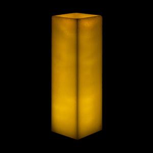 6x6x15 Flameless Large Square Pillar Candle Ivory