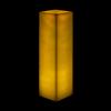 6x6x16 Flameless Large Square Pillar Candle Ivory