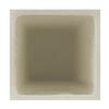 6x6x17 Flameless Large Square Pillar Candle Ivory