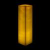 6x6x17 Flameless Large Square Pillar Candle Ivory