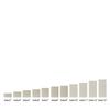 6x6x17 Flameless Large Square Pillar Candle Ivory