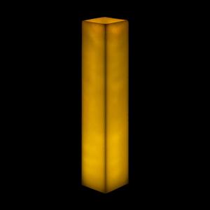 6x6x22 Flameless Large Square Pillar Candle Ivory